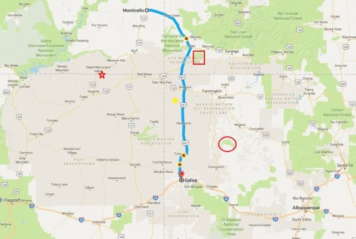 Route 491 map Google